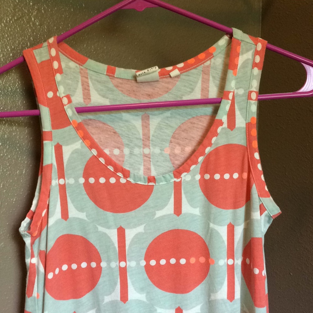 Orla Kiely long and flowey tank.